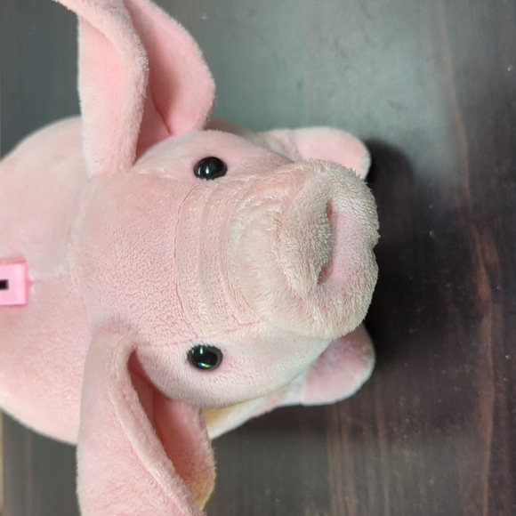 Piggy bank with plush body - Picture 2 of 6